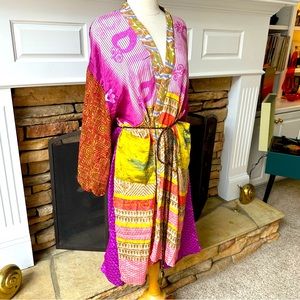 Guru For Life Reinvented silk Kimono OSFM